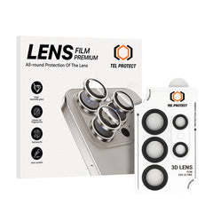 Закален Стъклен протектор – Tel Protect 3D Lens камери ( 5 обектива)  – Samsung Galaxy S25 Ultra – Черен