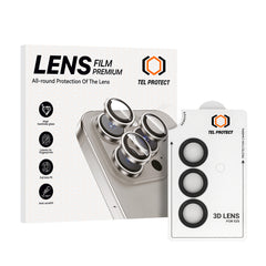 Закален Стъклен протектор – Tel Protect 3D Lens камери ( 3 обектива) – Samsung Galaxy S23 – Черен