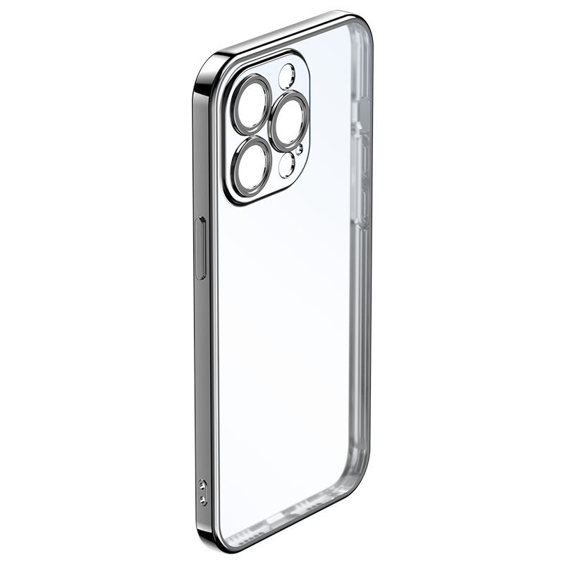 Rock – Калъф Electroplating Series Черен – iPhone 14 Pro – Прозрачен