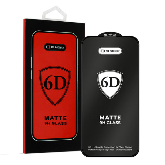 Закален Стъклен протектор – Tel Protect Full Glue 6D – Matte (with fingerprint unlock) – Samsung Galaxy S25 – Черен