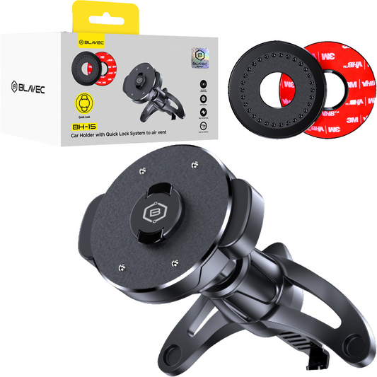 Blavec – Стойка за кола Quick Lock – Magsafe – към вентилационен отвор – Bh15 Qlmavb – Черен