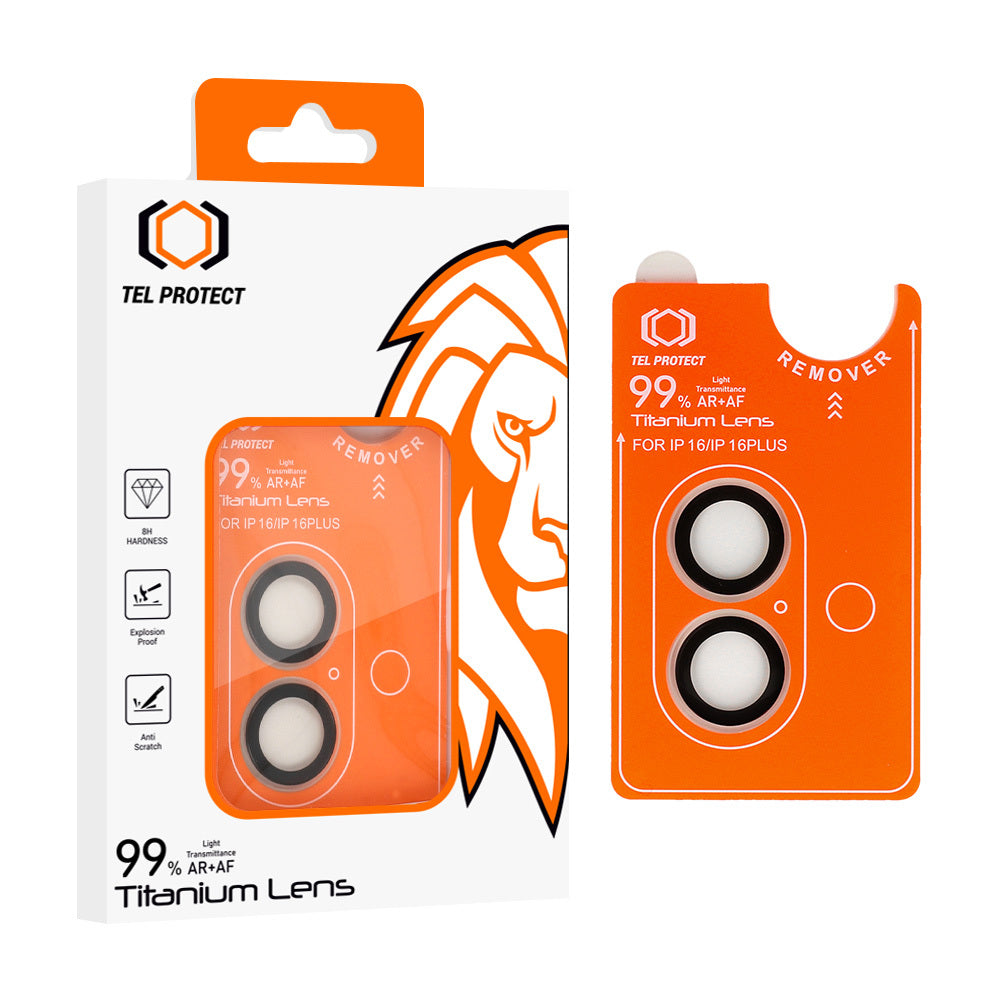 Закален Стъклен протектор – Tel Protect Titanium Lens 99% AR – за камерите (2 обектива) – iPhone 17 – Прозрачен