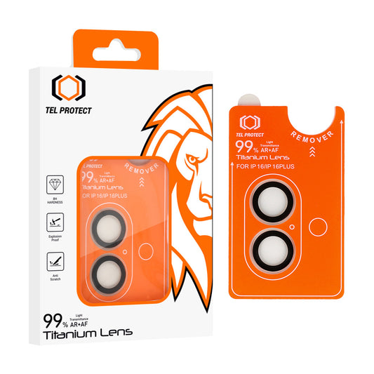 Закален Стъклен протектор – Tel Protect Titanium Lens 99% AR – за камерите (2 обектива) – iPhone 17 – Прозрачен