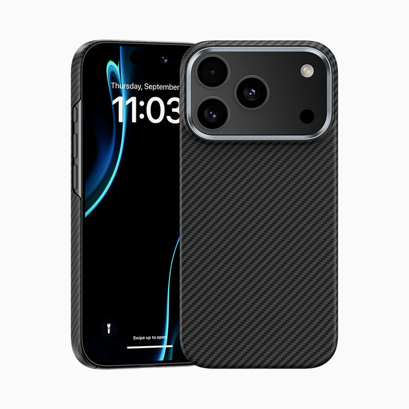 Benks – Magnetic Armor Air Kevlar Metal Frame 600D (0069) – iPhone 17 Pro – Черен