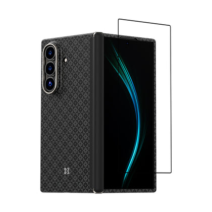 Комплект Benks – Combo Armor Grid Axis Kevlar за Samsung Galaxy Z Fold 7 - комплект заден калъф + преден капак + протектор glass