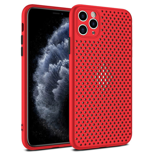 Калъф силикон – Breath – iPhone 11 Pro – Червен