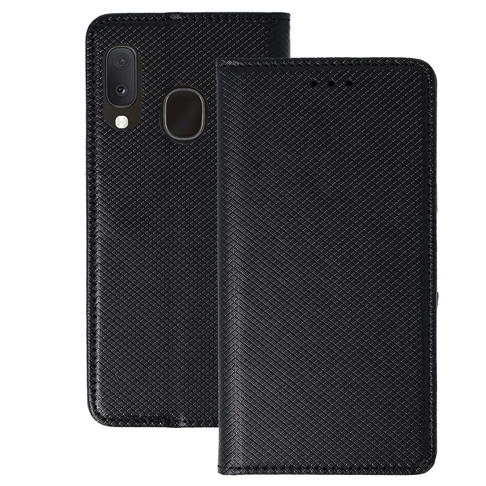 Калъф тефтер – Smart Book MAGNET Samsung Galaxy A20E – Черен
