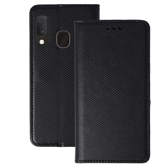 Калъф тефтер – Smart Book MAGNET Samsung Galaxy A20E – Черен