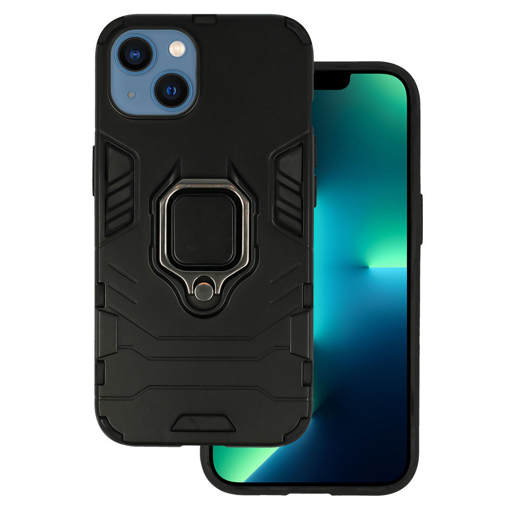 Калъф силикон – Ring Armor Camshield – iPhone 13 – Черен