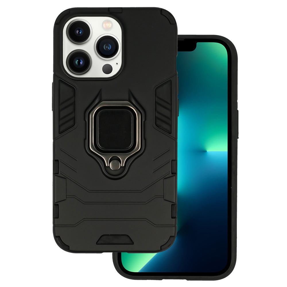 Калъф силикон – Ring Armor Camshield – iPhone 13 Pro – Черен