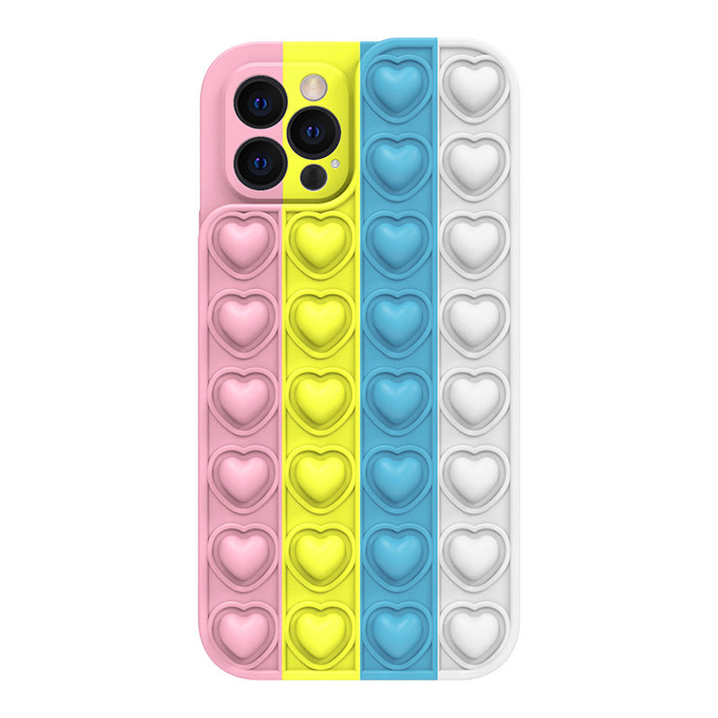 Калъф силикон –  Heart Pop It Case – iPhone 13