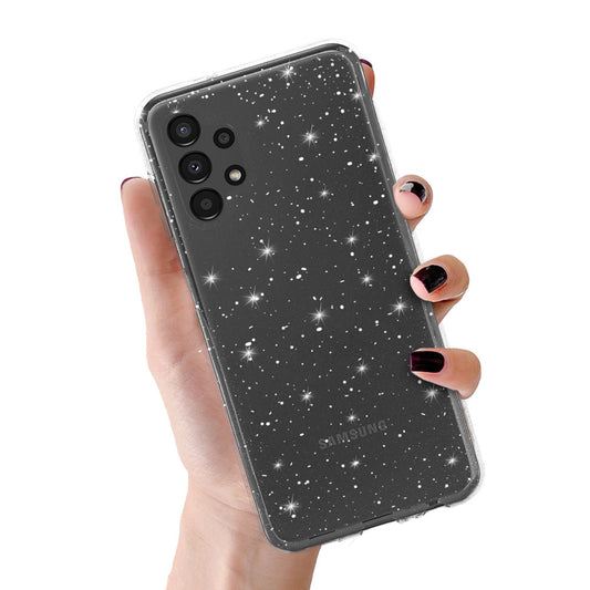 Калъф силикон –  Crystal Блестящ – Samsung Galaxy A13 4G – Сребрист