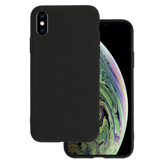 Калъф силикон – 2 mm Perfect – Matt – iPhone X/Xs – Черен