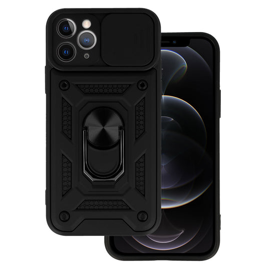 Slide Camera Armor Калъф–iPhone 11 Pro Max–Черен