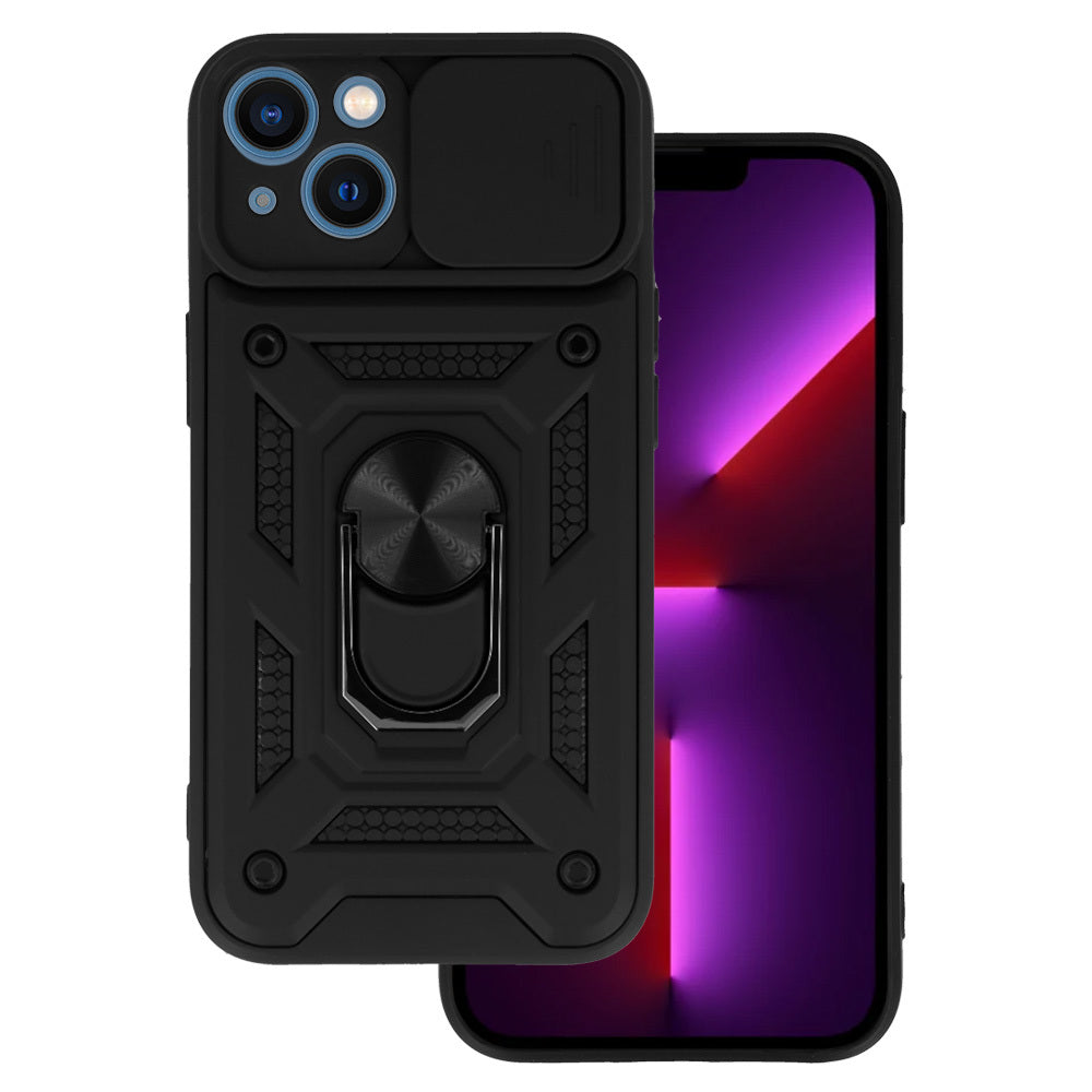 Калъф силикон – Slide Camera Armor – iPhone 13 – Черен