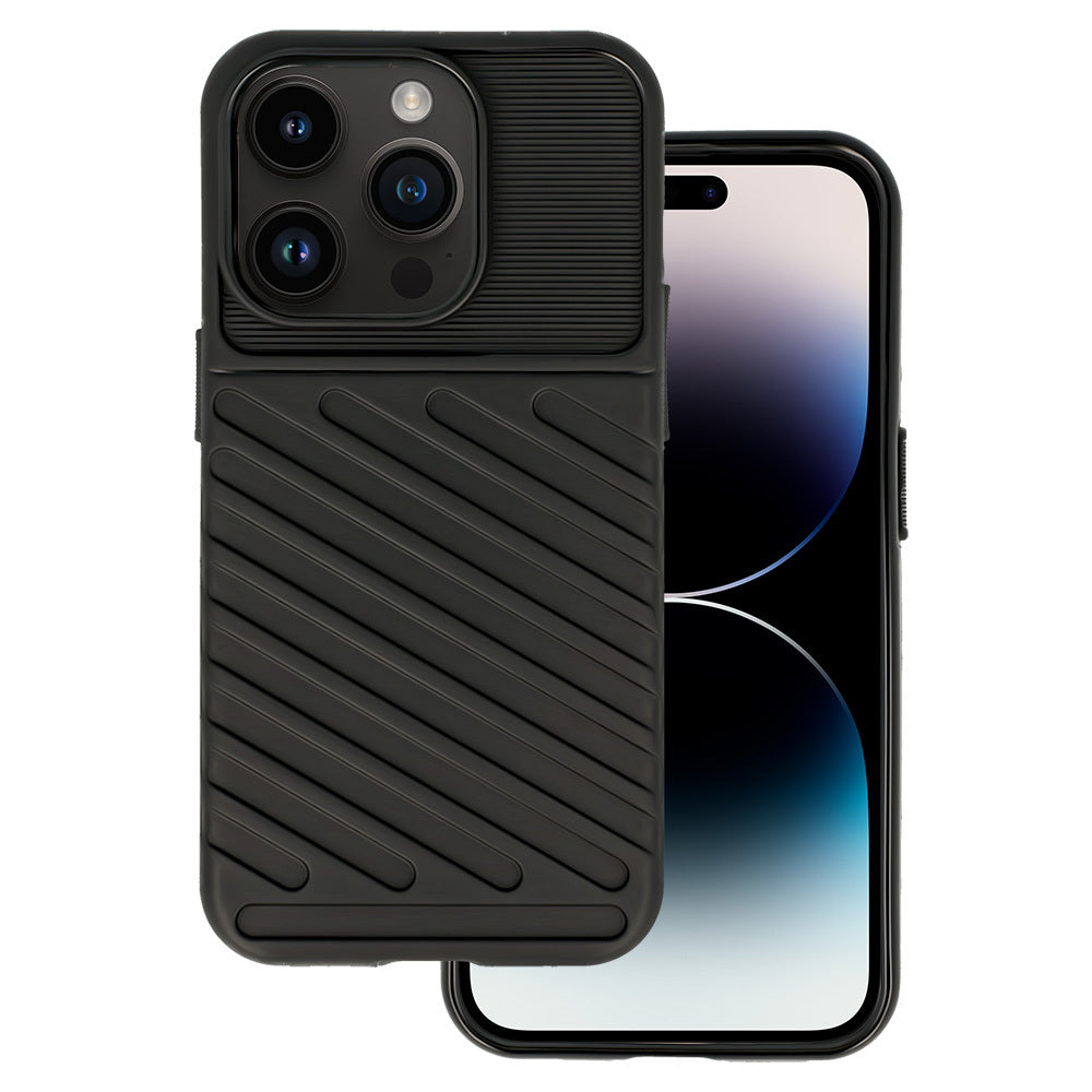 Калъф силикон – Thunder – iPhone 14 Pro Max – Черен