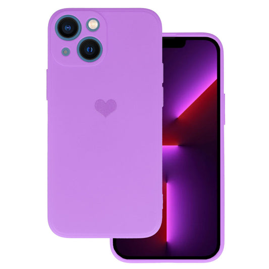 Vennus – Vennus Silicone Heart – iPhone 14 Plus – Лилав