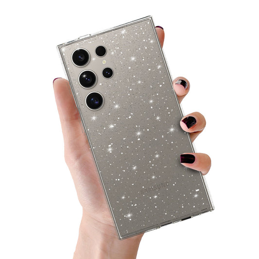 Калъф силикон – Crystal Блестящ – Samsung Galaxy S23 Ultra – Сребрист