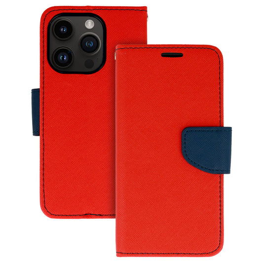 Калъф силикон – Fancy – Samsung Galaxy S23 – Тъмно син-Червен