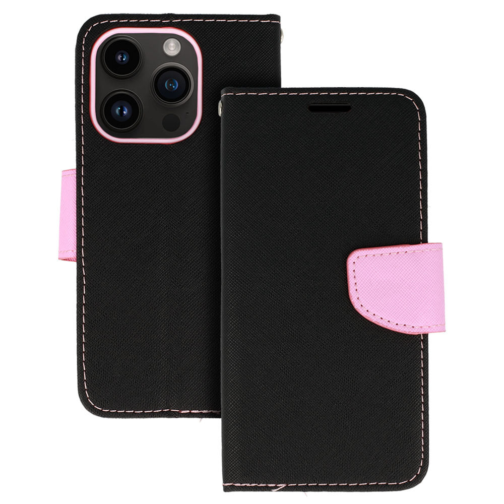 Калъф силикон – Fancy – Samsung Galaxy S23 Ultra – Розов-Черен