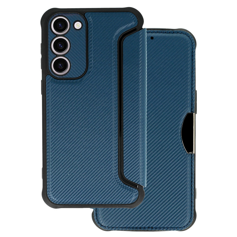 Razor Carbon–Калъф Тефтер–Samsung Galaxy S23 Plus–Navy
