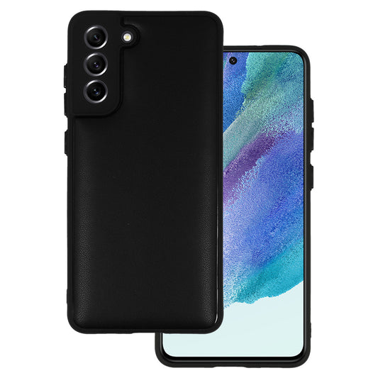 Leather 3D Калъф–Samsung Galaxy S21 FE –Черен