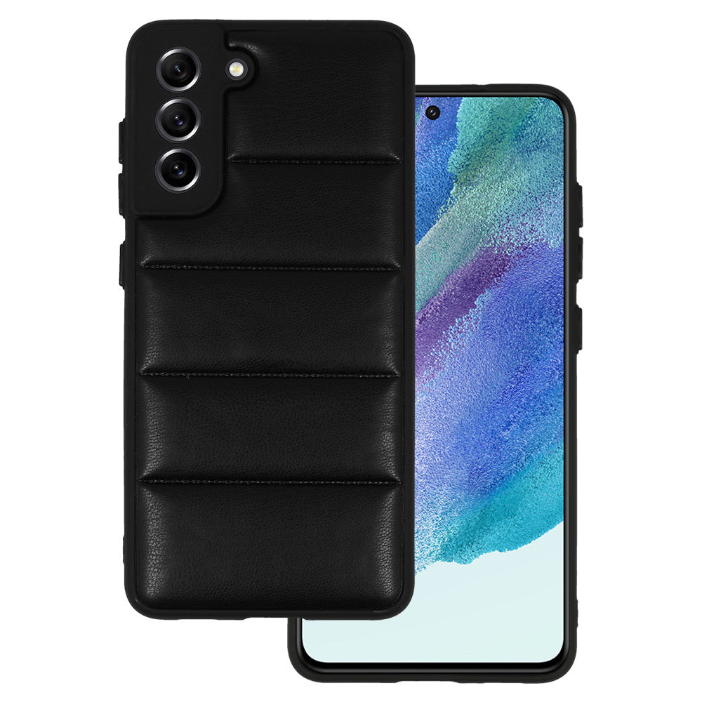 Leather 3D Калъф–Samsung Galaxy S21 FE –Черен