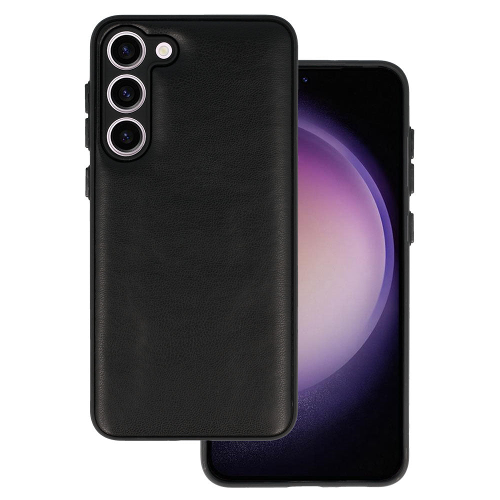 Leather 3D Калъф–Samsung Galaxy S23 Plus –Черен
