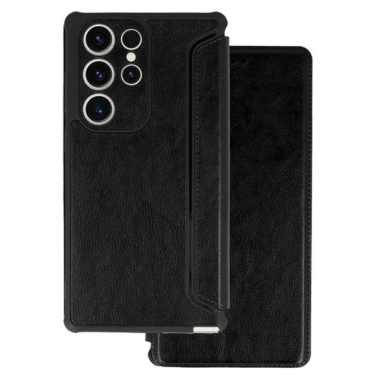Razor Leather–Калъф Тефтер–Samsung Galaxy A14 4G/5G–Черен