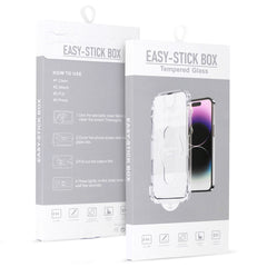 Закален Стъклен протектор – Full Glue Easy Stick Box – iPhone 13/13 Pro/14 – Черен
