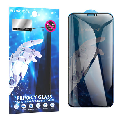 Borofone – Закален Стъклен протектор – BF7 Diamond Armor Full Screen – Anti spy – iPhone X/XS/11 Pro