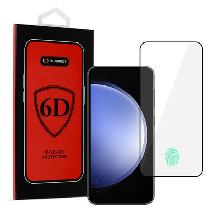 Закален Стъклен протектор – Full Glue 6D – (with fingerprint unlock) – Samsung Galaxy S22/S23 – Черен