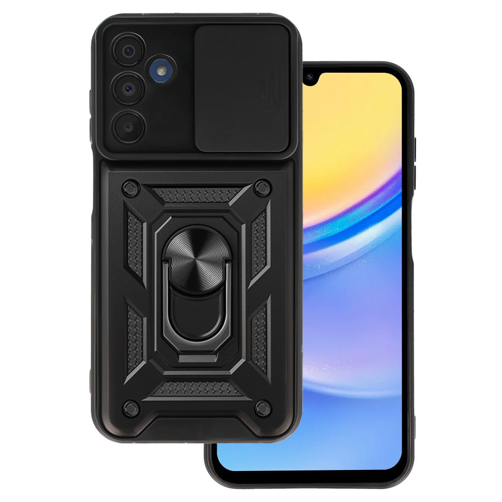Калъф силикон – Slide Camera Armor – Samsung Galaxy A15 4G/5G – Черен