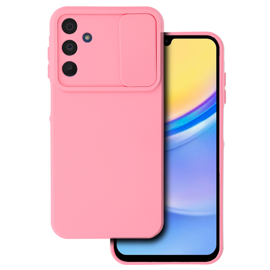 Калъф силикон –  Camshield Soft  – Samsung Galaxy A15 4G/5G – Светло розов