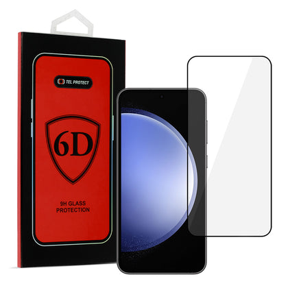 Закален Стъклен протектор – Tel Protect Full Glue 6D – Samsung Galaxy S23 PLUS – Черен