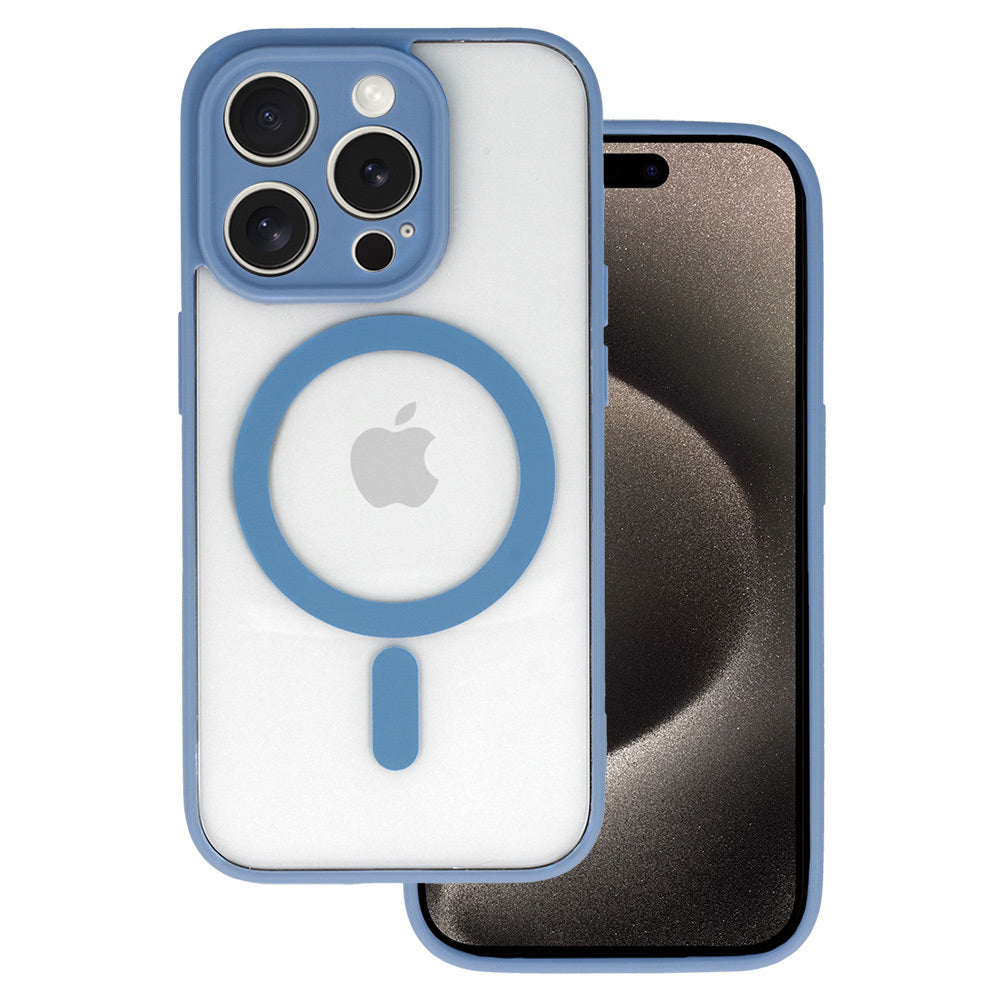 Калъф–Акрилен твърд–MagSafe – iPhone 13 Pro – Светло син