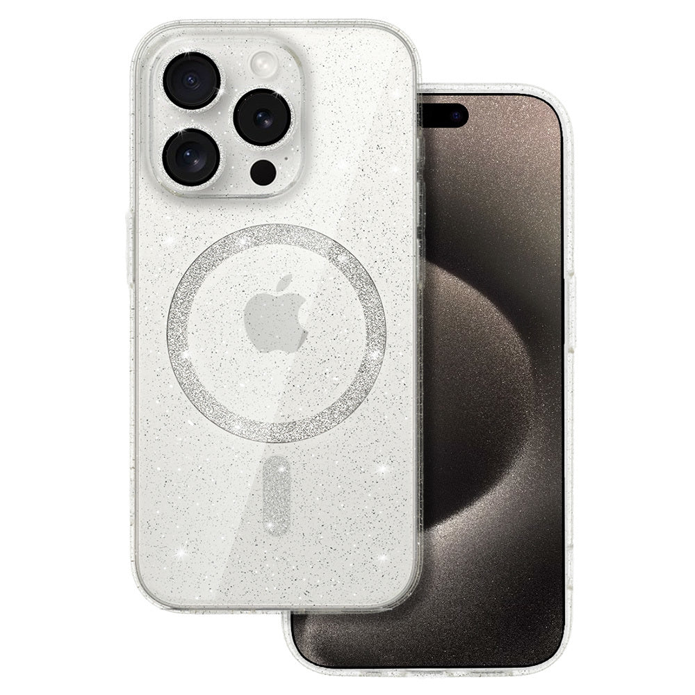 Калъф силикон –  Блестящ MagSafe Case – iPhone 14 – Прозрачен