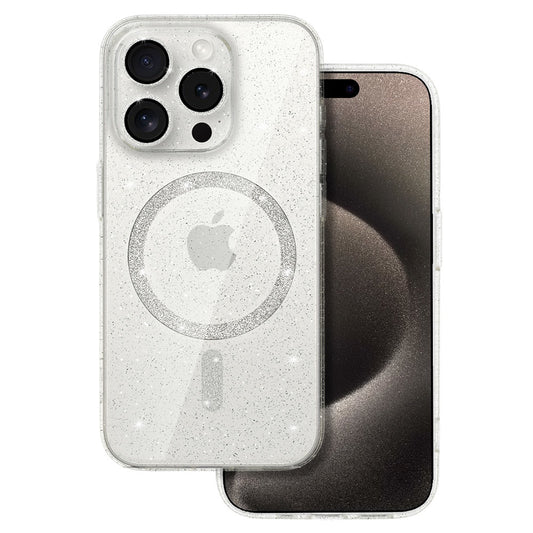 Калъф силикон –  Блестящ MagSafe Case – iPhone 14 – Прозрачен