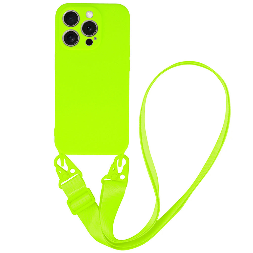 Калъф силикон – Strap Silicone Case – iPhone 12 Pro – Лайм