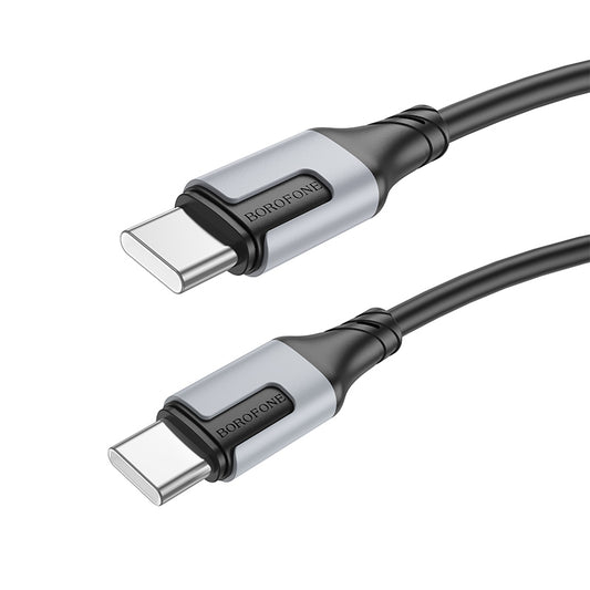 Borofone – Кабел Bx101 Creator – Type-C към  Type-C 60W 3A 1m. – Черен