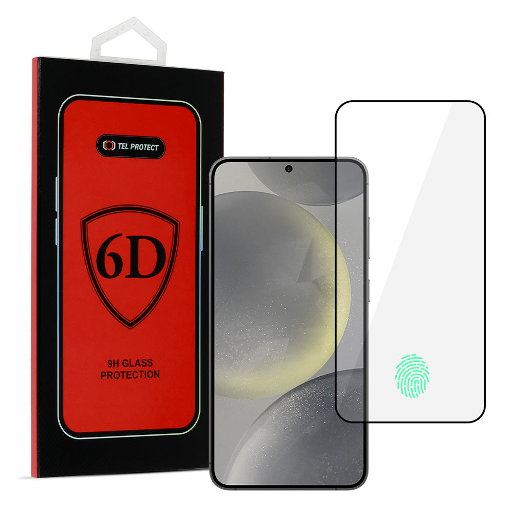 Закален Стъклен протектор – Full Glue 6D – (with fingerprint unlock) – Samsung Galaxy S24 – Черен