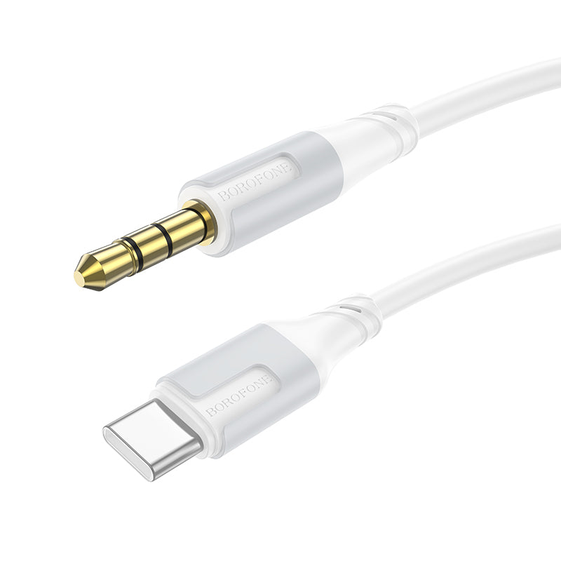 Borofone – Кабел – Bl19 – Jack 3,5Mm → Type- C – 1m.– Бял