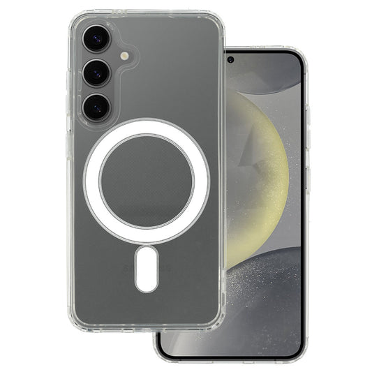 Калъф–Акрилен твърд–MagSafe – Samsung Galaxy S23 Plus – Прозрачен