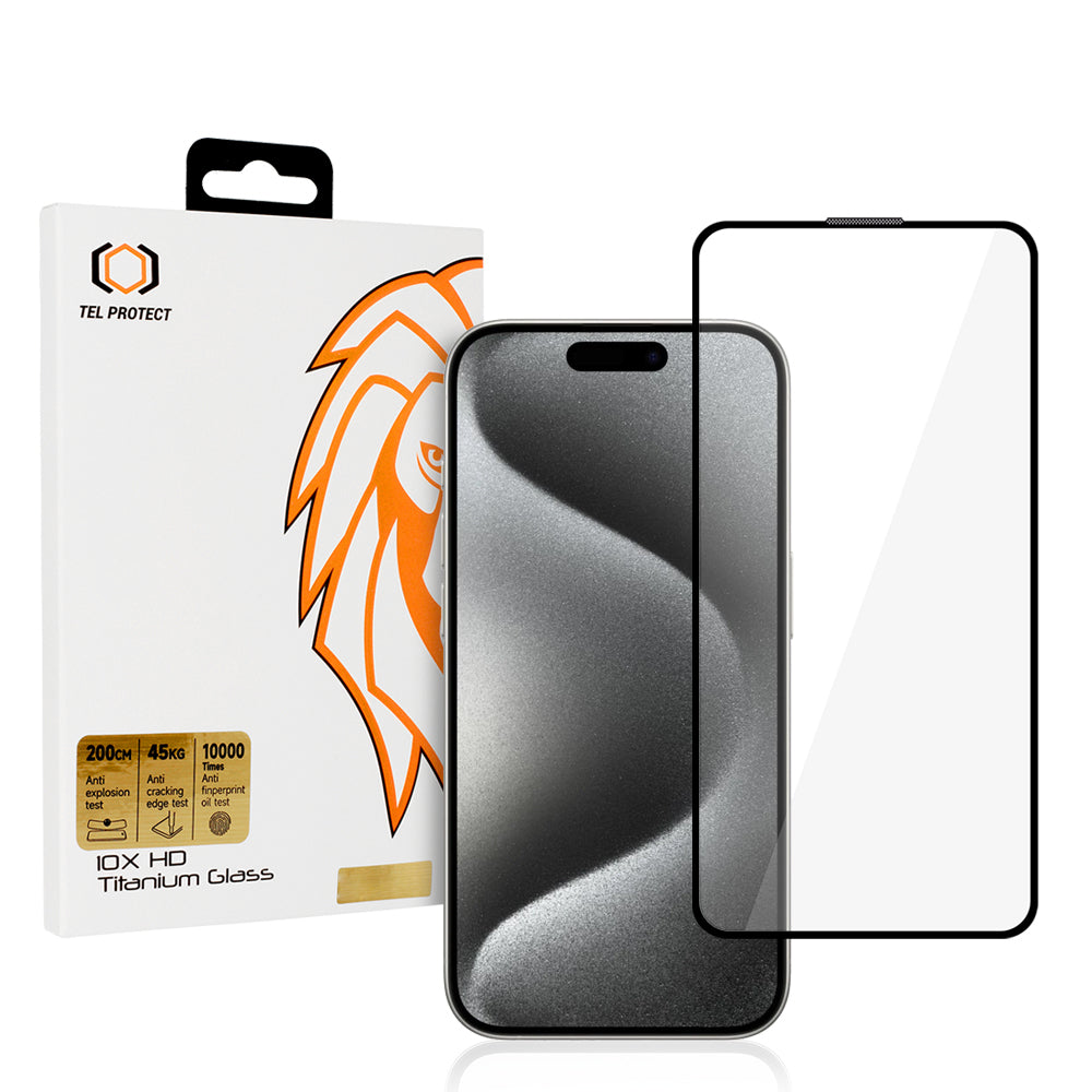 Закален Стъклен протектор 10X HD Titanium Pro – iPhone 15 Pro