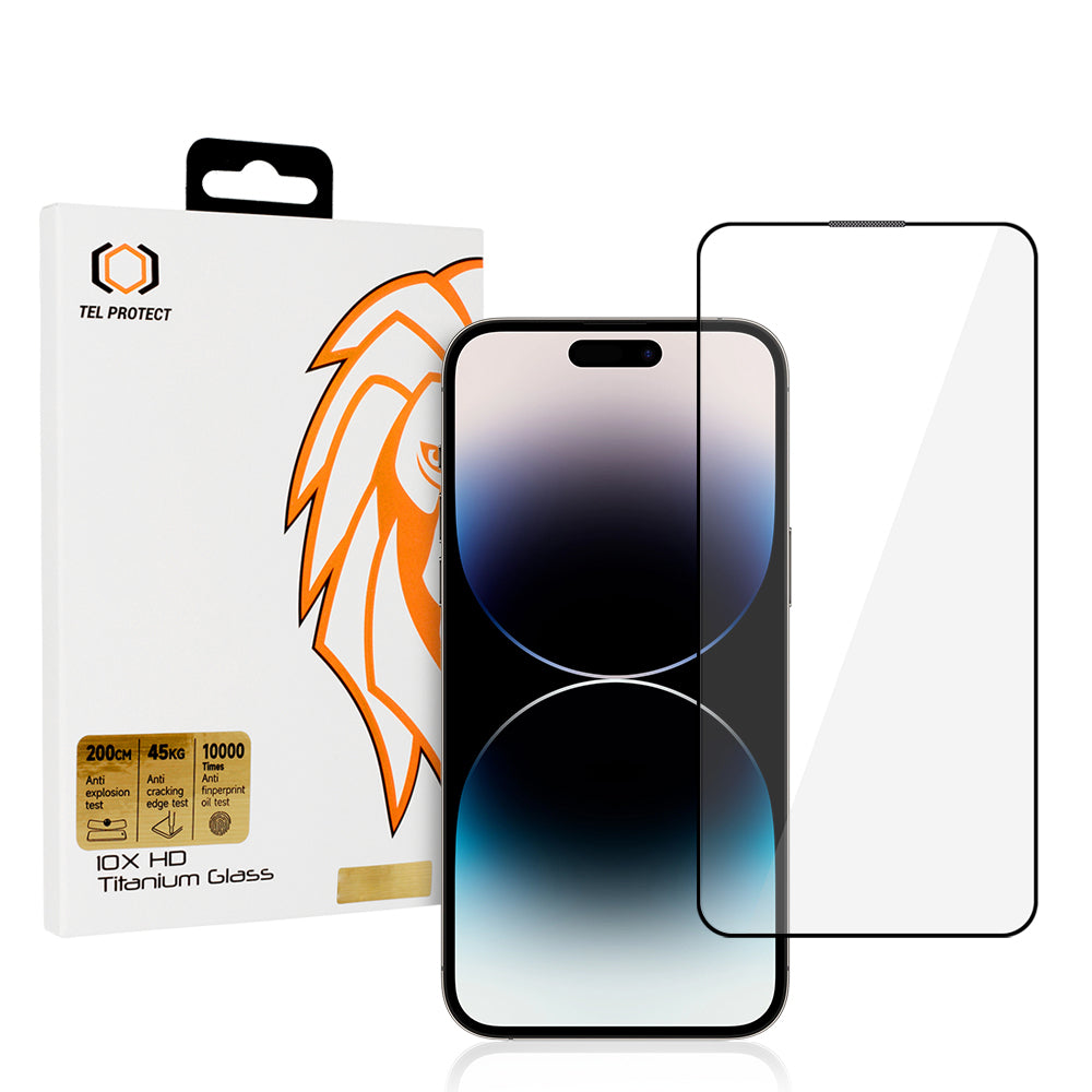Закален Стъклен протектор 10X HD Titanium Max – iPhone 14 Pro Max