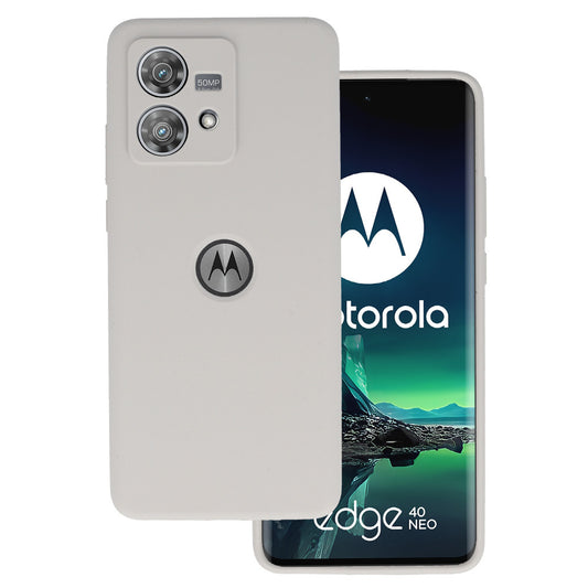Калъф силикон – Silicone Lite Case – Motorola Edge 40 Neo 5G – Тitanium