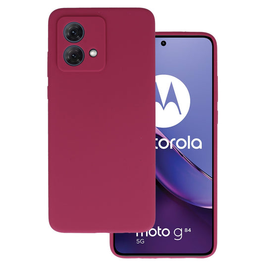 Калъф силикон – Silicone Lite Case – Motorola Moto G84 5G – Бордо