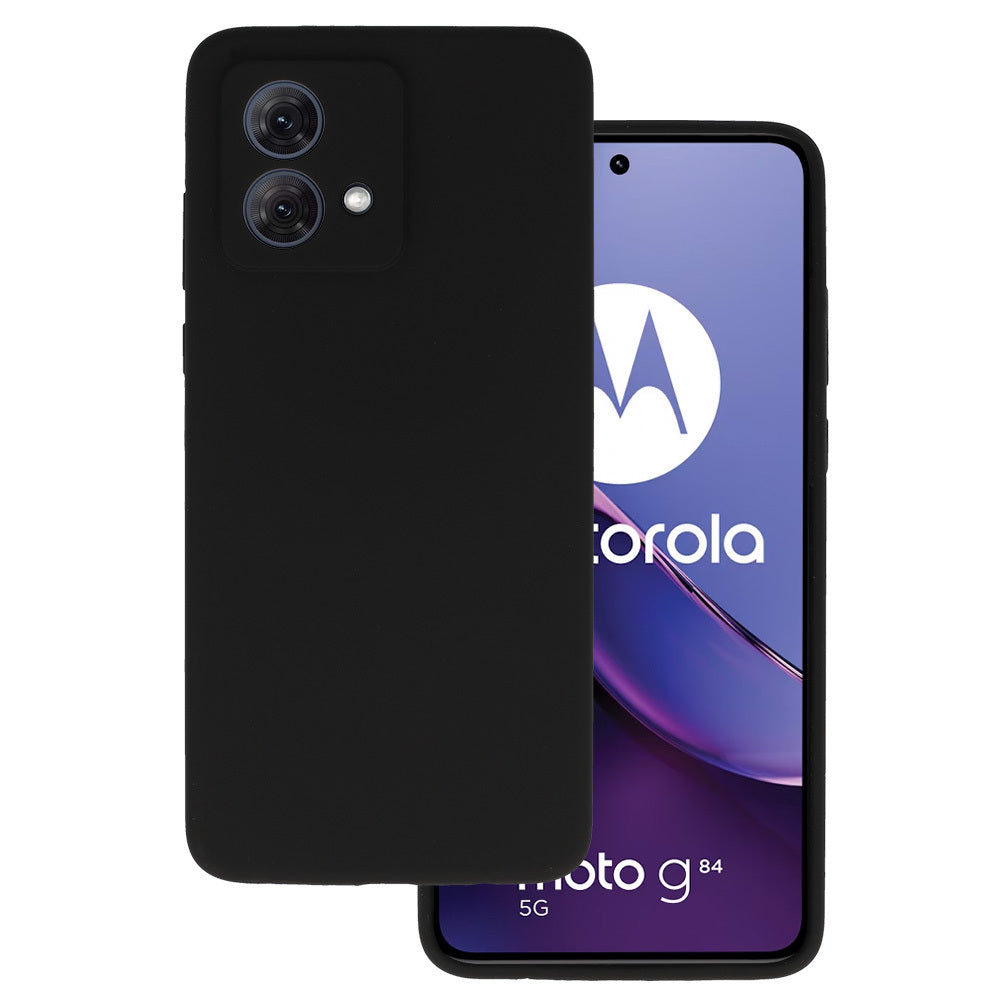 Калъф силикон – Silicone Lite Case – Motorola Moto G84 5G – Черен