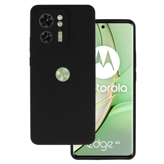 Калъф силикон – Silicone Lite Case – Motorola Edge 40 5G – Черен