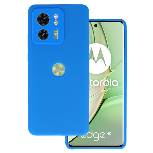 Калъф силикон – Silicone Lite Case – Motorola Edge 40 5G – Син